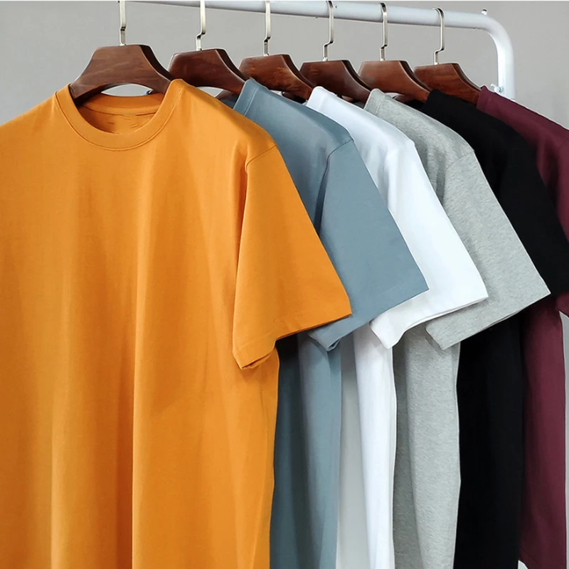 

High Quality 100% Cotton Summer Custom Logo Print T-Shirt Men'S Blank Plain T Shirts Premium Cotton 200G Men Plus Size T Shirt