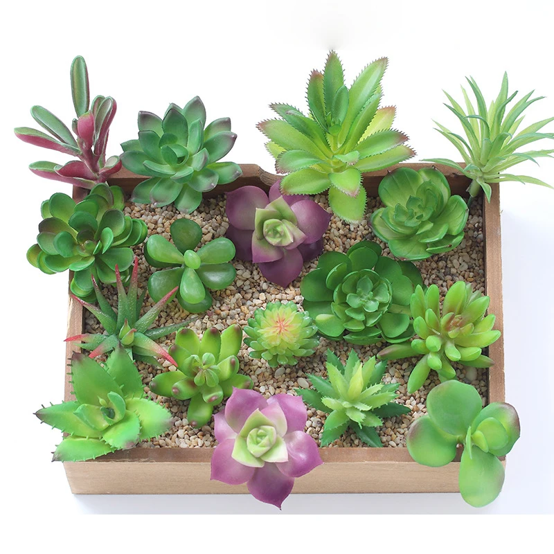 

24pcs/pack Artificial Plant Garden Miniature DIY Home Artificial Plants Decor