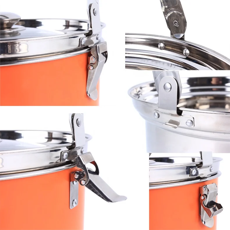 
Multifunctional 6.5L stainless steel cookware large energy saving camping cooking set outdoor 