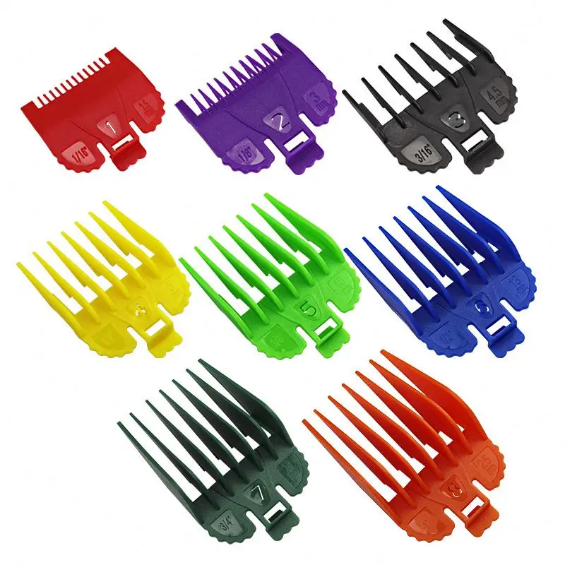 

Guides 12Pcs Limit Guard Universal For Carbon Guards Barber Beaudy Metal Hair White Wide And Set Combs Clippers Clipper Comb, Natural color
