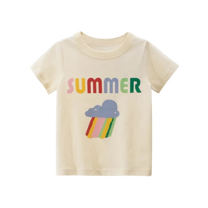

Summer New Girl Short-sleeved T-shirt Wholesale Baby Clothes 1-10 Years T Shirts