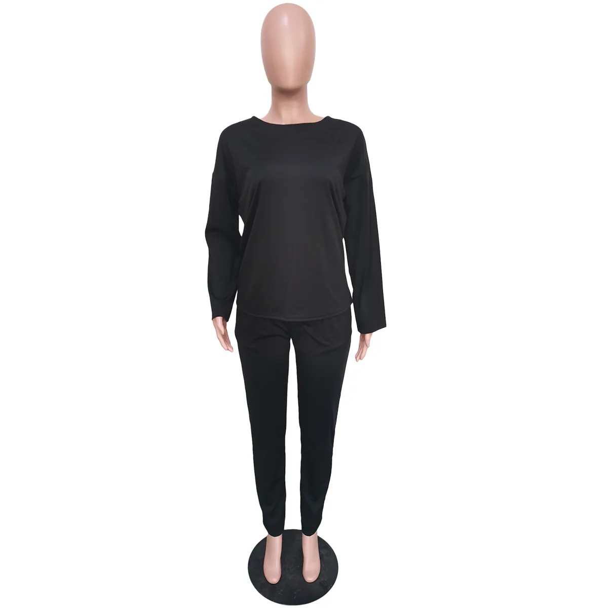 

Wholesale Custom Fashion Casual Pants And Long Sleeve Top Women Clothing Plus Size 2 Piece Sets Women Sweatpants