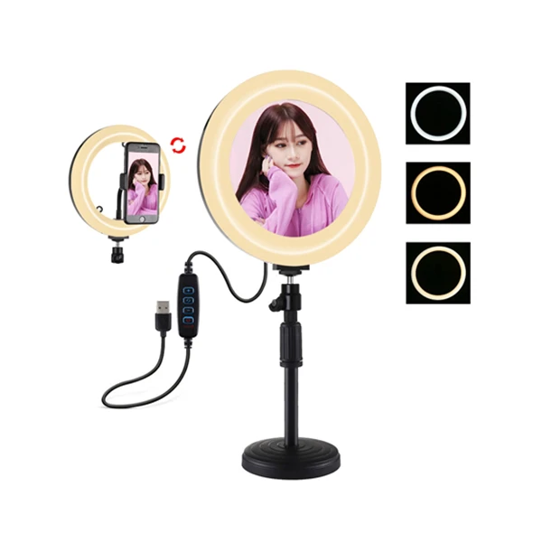 

Cheapest Professional PULUZ Mini 7.9 inch Ring Mirror Light for Makeup 20cm Outer Dimmable LED Ring Light With Stand