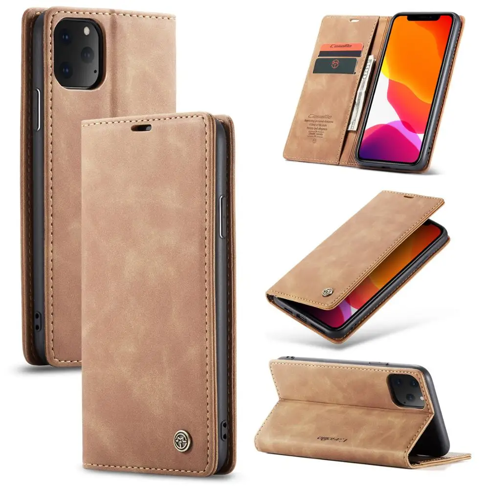 

Hot Selling PU Leather Flip Stand Case for iPhone 11 pro max Card Holder Wallet Phone Case for iPhone XS 11 Cover