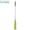 double sided self-wring microfiber squeeze flat mop