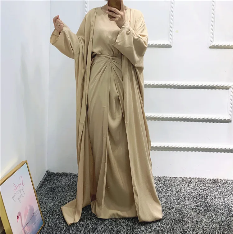 

GH-LR452 3 Piece Set Islamic Clothing Turkey Turkish Dubai Best Selling Monsoon Abaya Women Muslim Dress