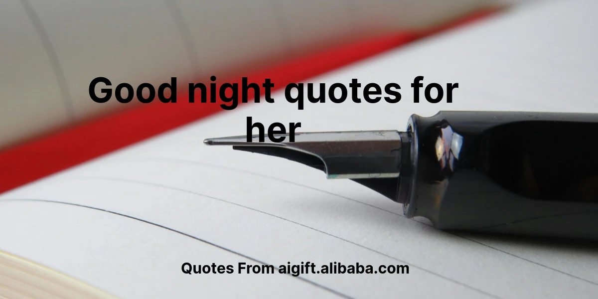 good night quotes for her