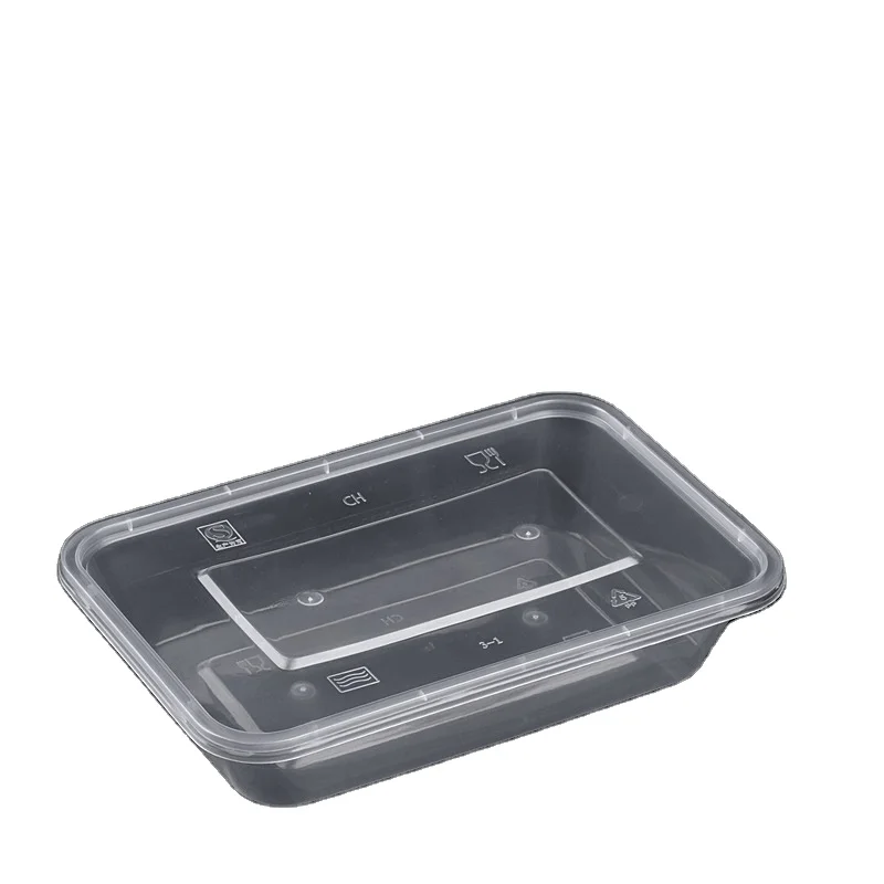 

eco-friendly Hot Food Disposable Plastic bento lunch box Takeaway custom Packing box Use PP Microwave Rectangular Food Container