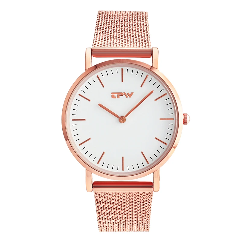 

Watch manufacturer low moq price minimalist elegance japan movt sr626sw steel mesh wrist watch ladies