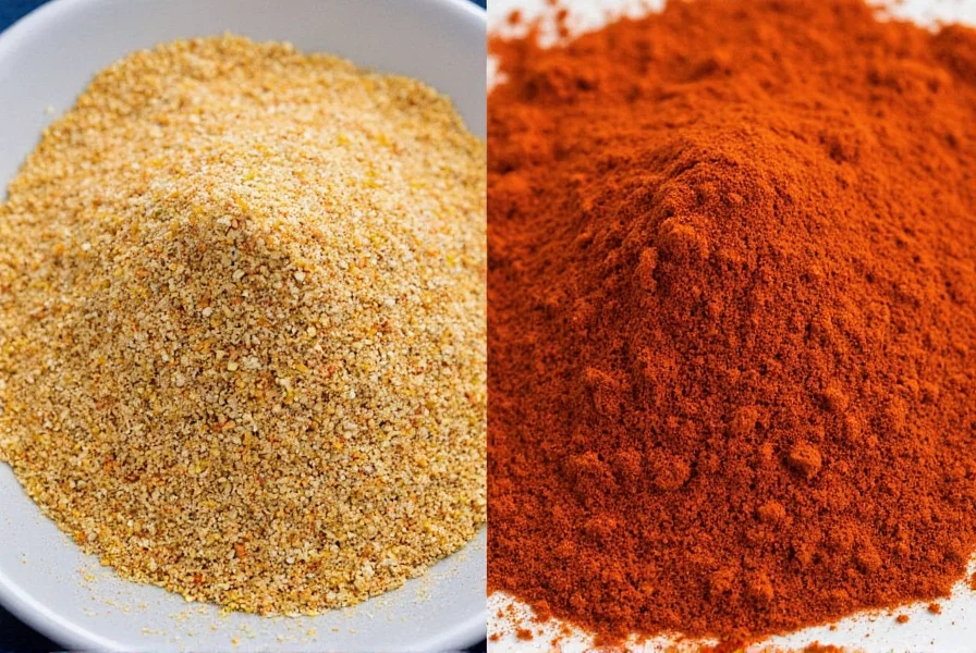 Close-up of Cajun spice mix ingredients