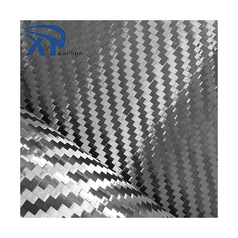 Heat Conduction Spread Tow 12K Twill 8*16mm Carbon Hybrid Fiber Fabric Cloth 200gsm