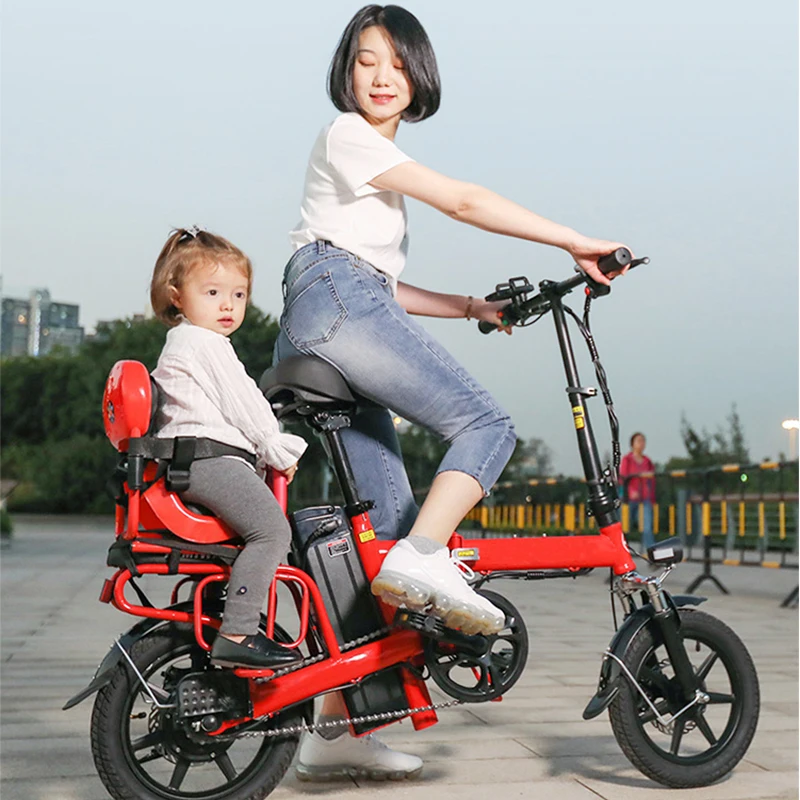 

2021 new arrivals 14 inch ebike electric moped 48V E-bike 8Ah Battery E Bike Portable Folding Electric Bike Bicycle