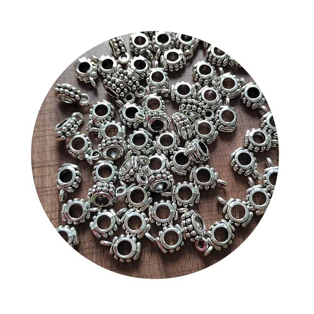 

Antique Charm Bail Beads Spacer Beads Pendant Clips Pendants Clasps Connectors For Bracelet Necklace Jewelry Making