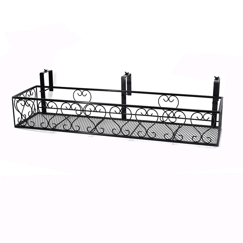 

Rectangular balcony metal flower stand balcony plant storage rack plant flower stand