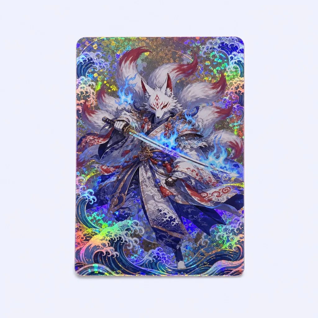 Nine Tailed Kitsune Blade Spirit Card