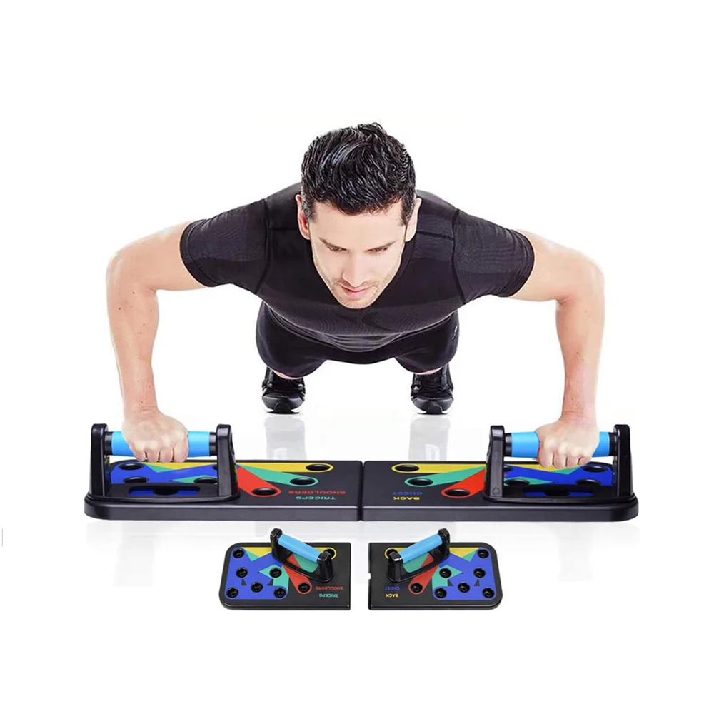 

Push-Up Board For Upper Body,12 In 1 Push Up Board Fitness,Push-Up Stand Board Gym Home Comprehensive Fitness, Black