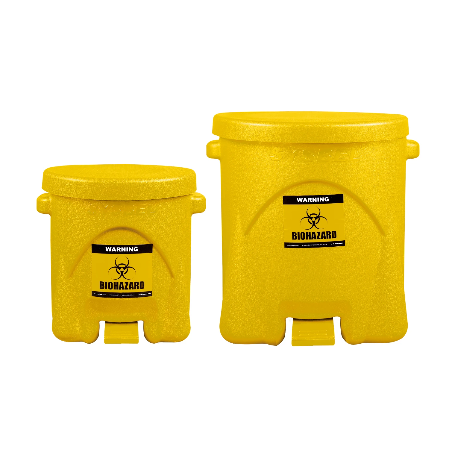 

Plastic Waste Bins Biohazard Waste Cans Medical Garbage Bins, Yellow or red