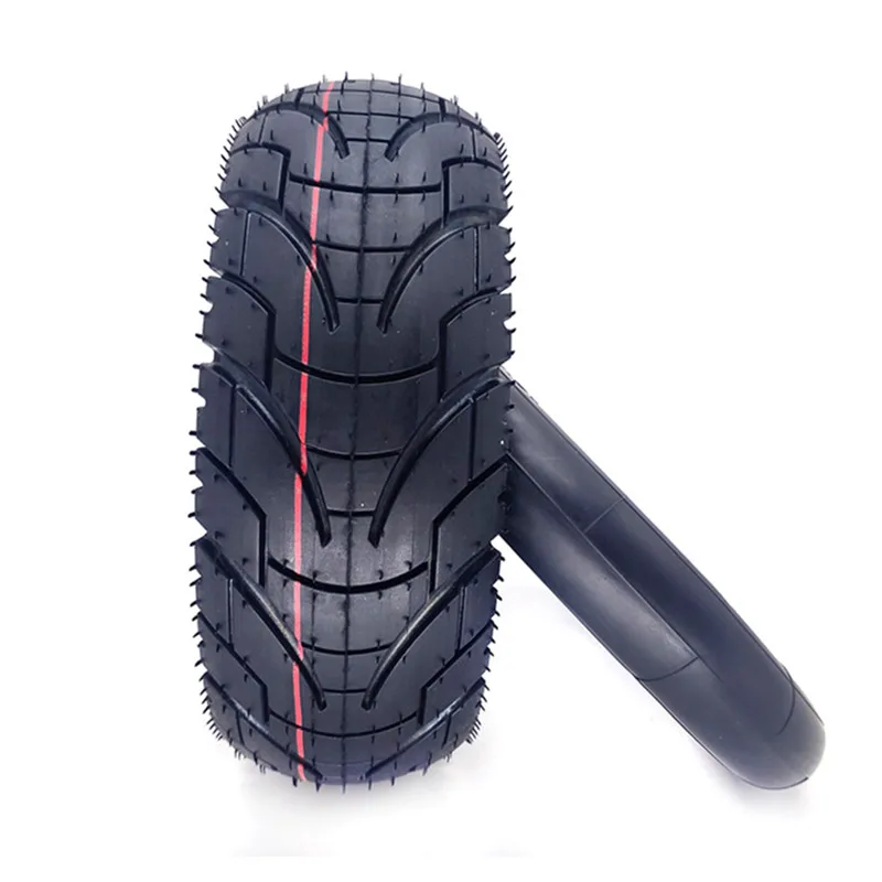 

10 inch 10X3.0 80/65-6 road tire electric scooter thicken widen inflatable tyre zero 10x kaabo mantis pneumatic parts, Black