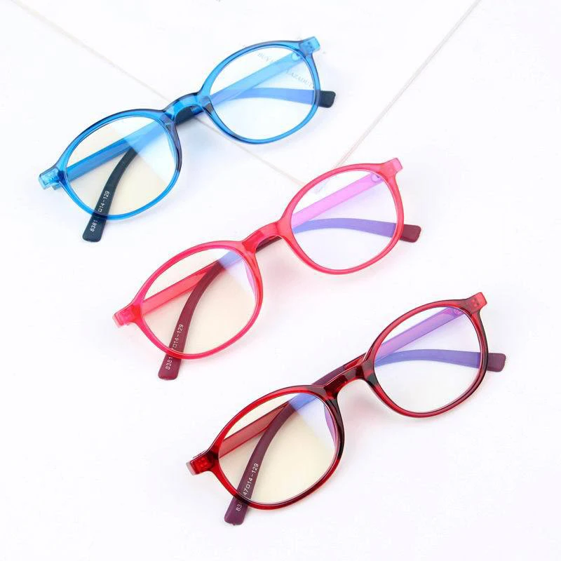 

SKYWAY Popular Multicolor Small Round Frame Kids Anti Blue Light Blocking Computer Gaming Glasses
