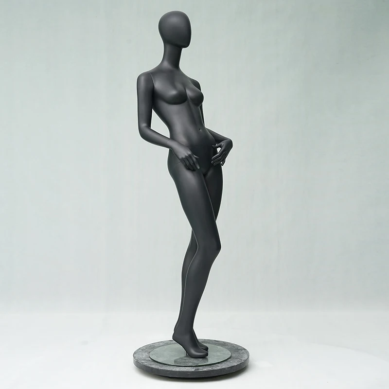 
Fashion pose female mannequin black foam full body mannequin women for clothes display 