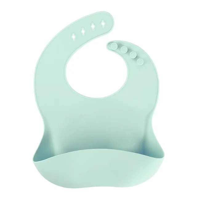 

Hot selling custom BPA Free silicone baby bib with food catcher baby silicone bibs waterproof, Customized color supported