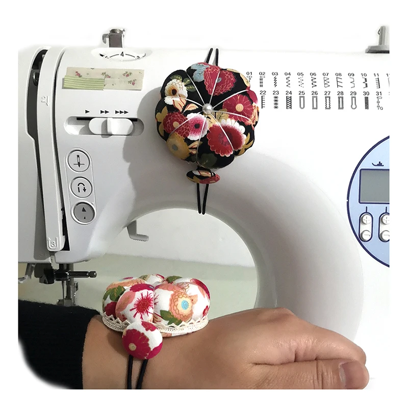 

Free shipping pumpkin Pin Cushion Sewing machine tool E204, Red black green