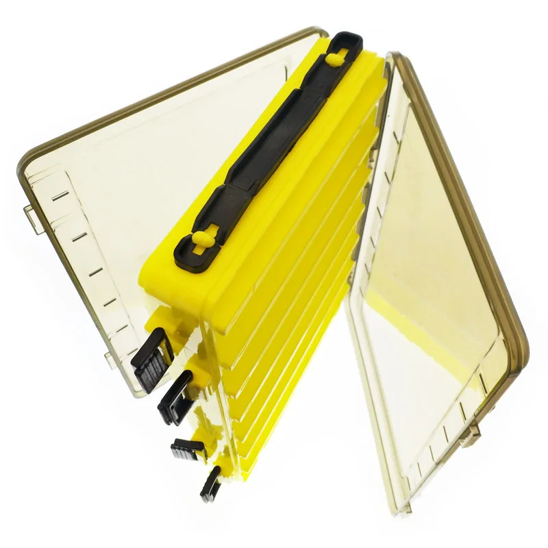 
Wholesale 27 * 18 * 4.5cm double-sided fishing tackle box squid fixture accessories box temptation bait container fishing box 