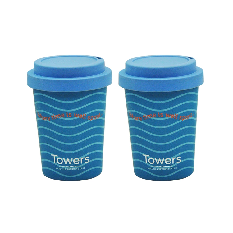 

Wholesale Customized Eco Biodegradable Reusable Bamboo Fiber Cup Coffee Mug Travel