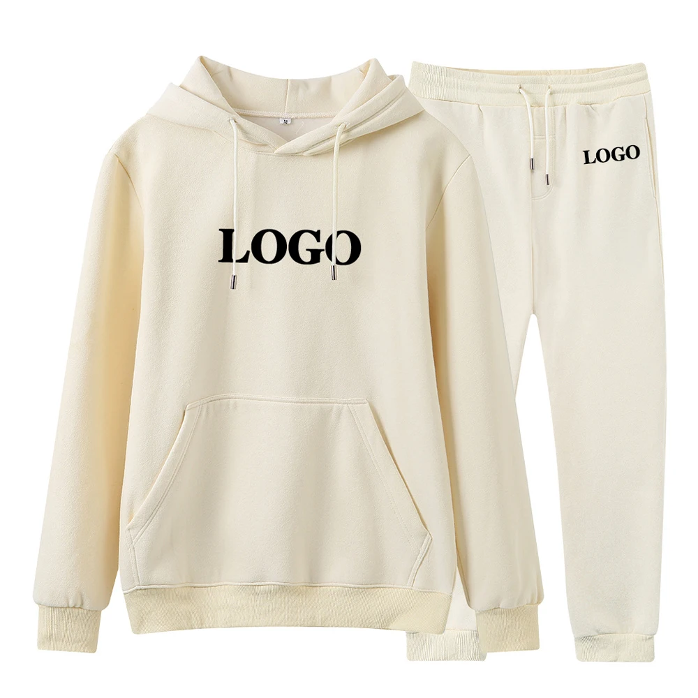 

Custom Logo Hoodies Sweat Suits Unisex Tracksuits Jogger Mens Womens Blank Sweatsuits Cotton Polyester Sweatpants and Hoodie Set