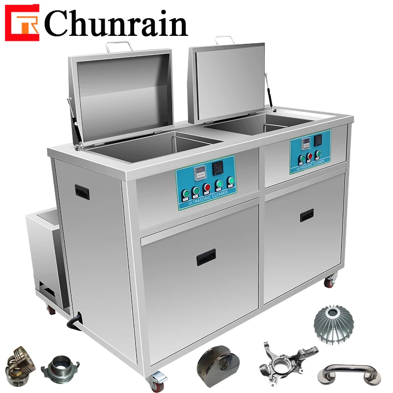 
industrial ultrasonic washing bath with cleaning and drying CR-2216GH 1500L 