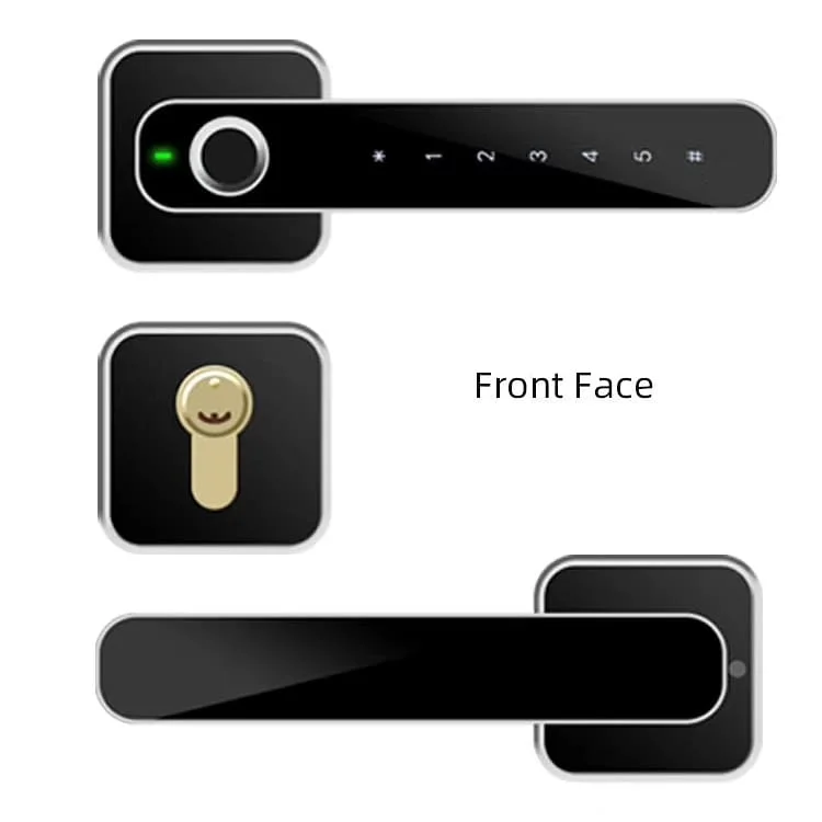 
New Europe indoor lock mobile app with fingerprint password goodum lock E32 data enter home work 