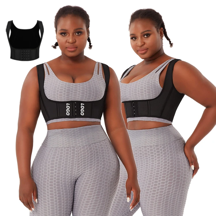 

Dropshipping 4 Hooks Post Corrector Compression Bra Shapewear For Women Vest Latex Waist Trainer