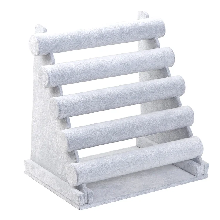 

Large 5-layer flannel bracelet bracelet display rack jewelry props jewelry headdress storage rack