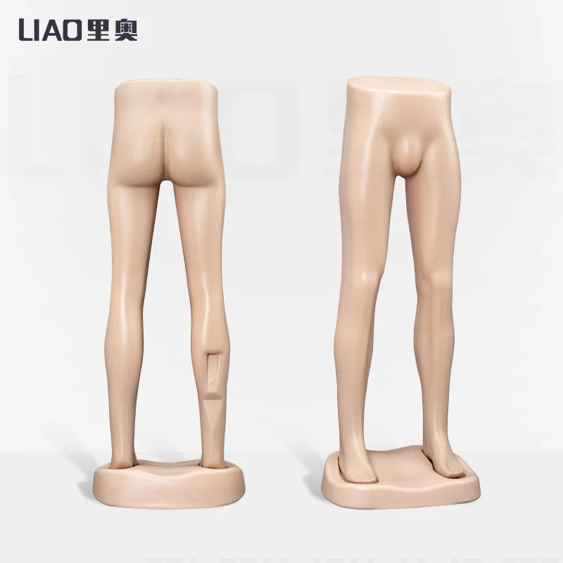 Factory Directly Sale Men's Lower Body Plastic Torso Realistic Mannequin Plus Size Store Boutique Window Display Stand
