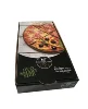 Rectangle corrugated pizza box with glossy varnished Cheap Recycled Pizza Paper Box Kraft Paper Pizza Packing Box
