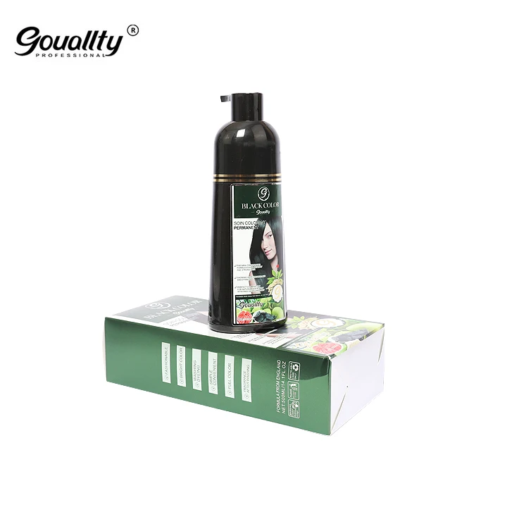 

Hot Sale Private Label Ammonia Free Fast Long Lasting Color Natural Herbal Fast Magic Black Hair Dye Shampoo in Hair Dye