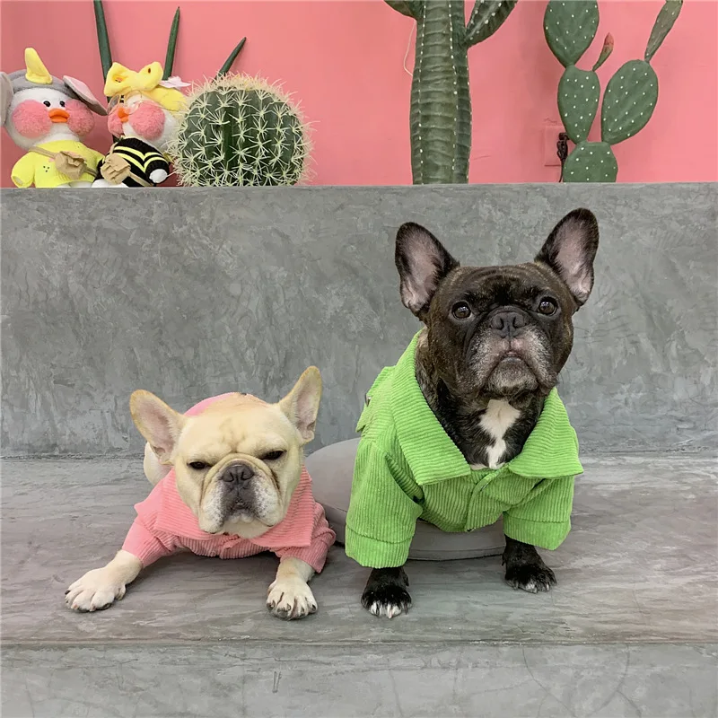 

Hot sale new popular brand corduroy pet jacket coat warm dog clothes