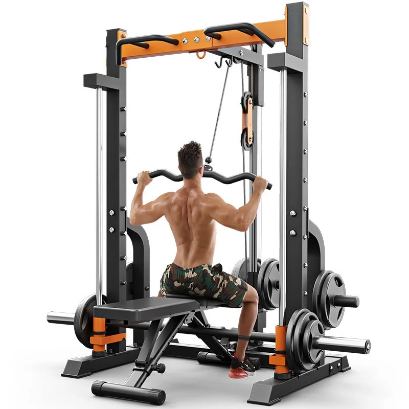 

Fitness equipment bench press multifunctional large Smith machine gym squat rack