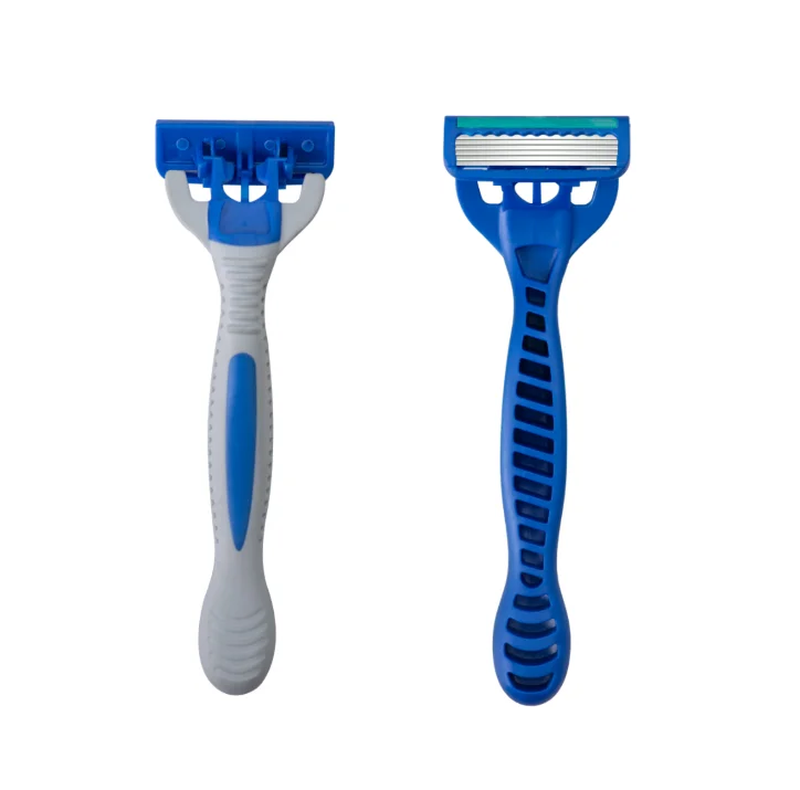 Blister Pack 6 Blades 1 Handle+3 Cartridges Replacement Blades System