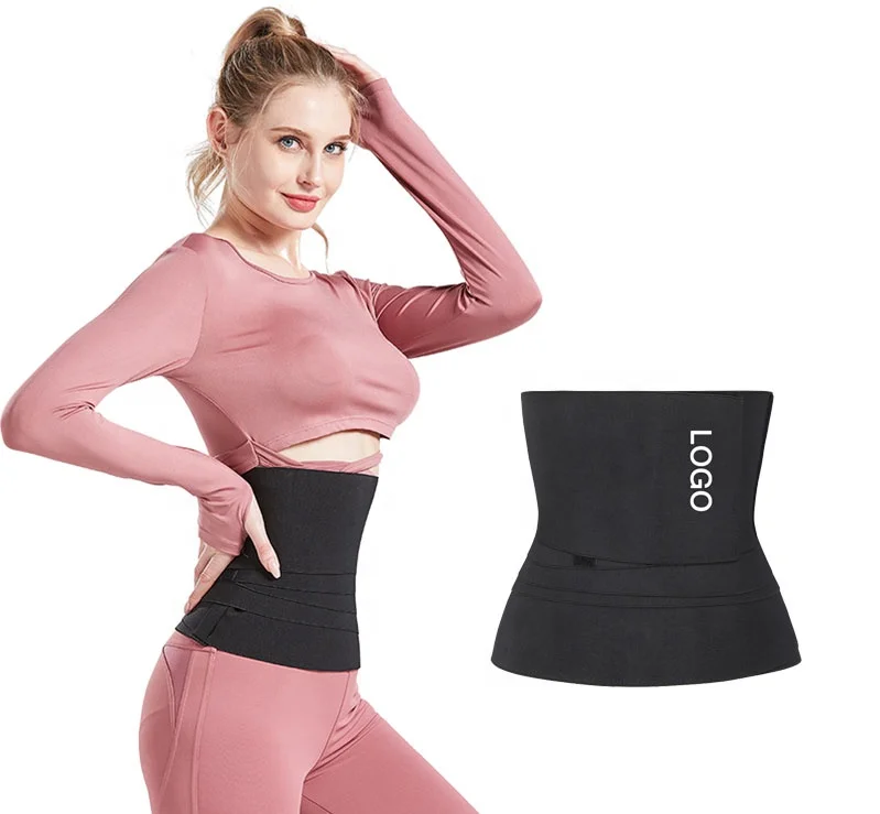 

Wholesale custom Waist Trainer Shaper Wrap Women Body Tummy Women's Shapers For Control Vest Latex, Black