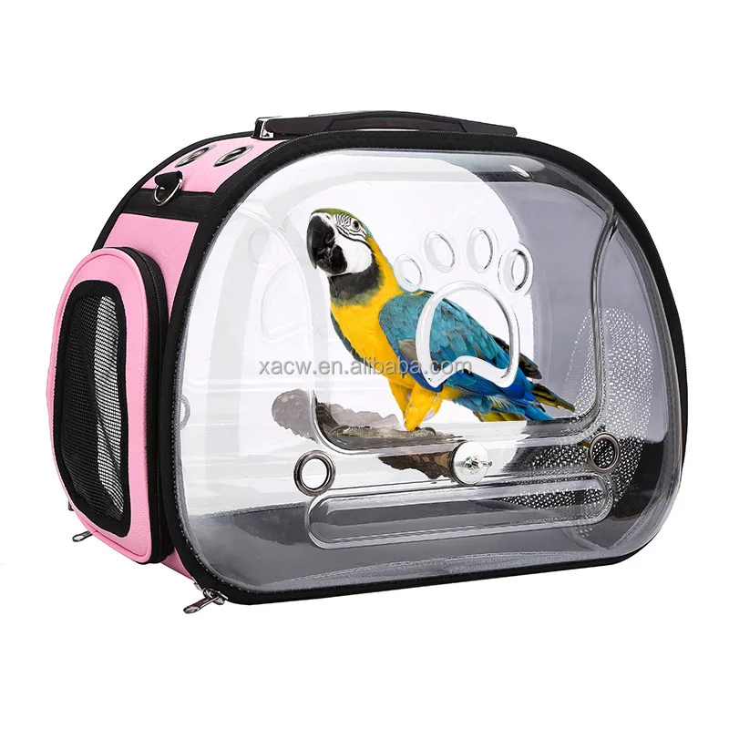 

2021 pet products portable pet capsule space Bag Large Parrot bag parrot convenience bag