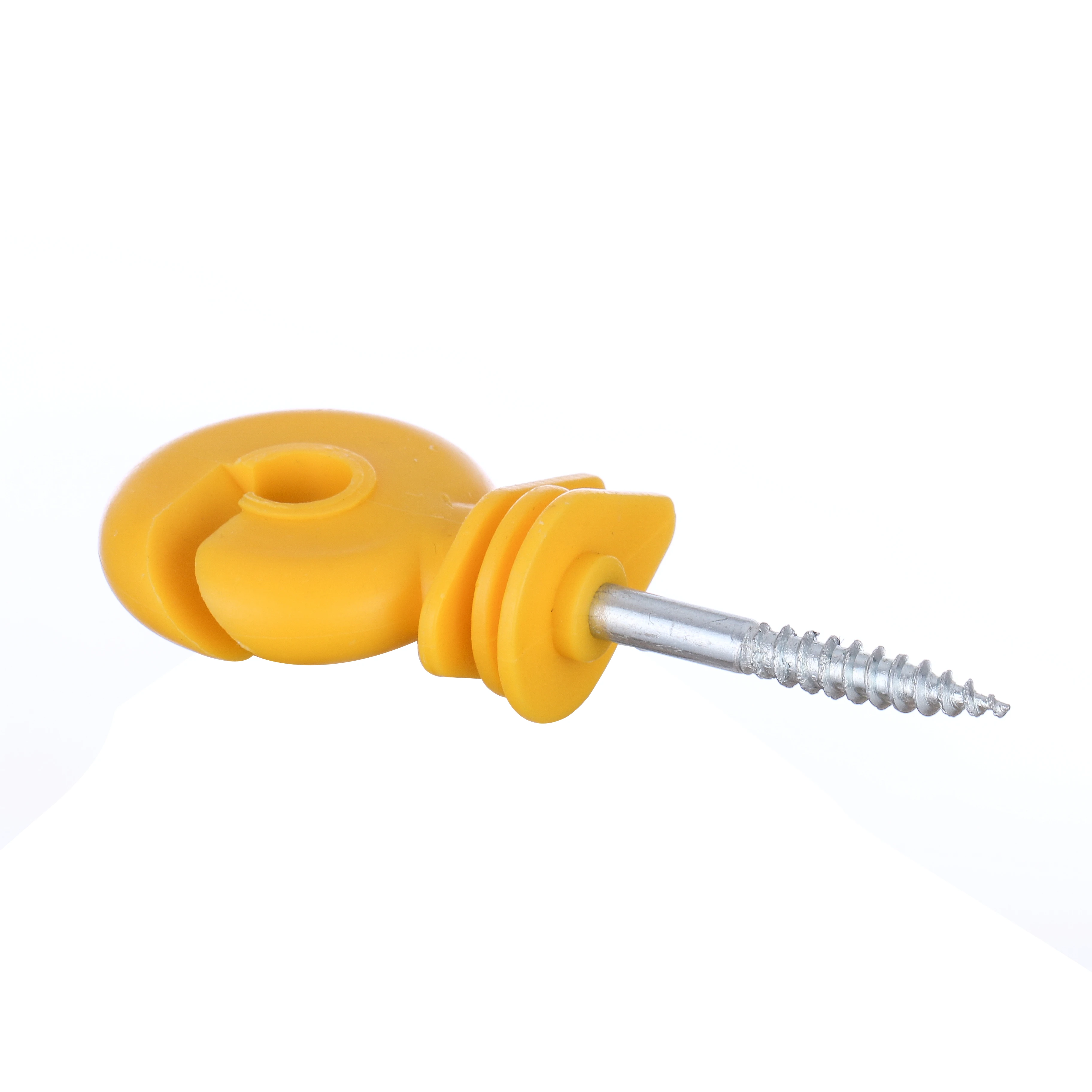 

Factory Price Electric Fencing Ring Insulator for dairy farm, Yellow