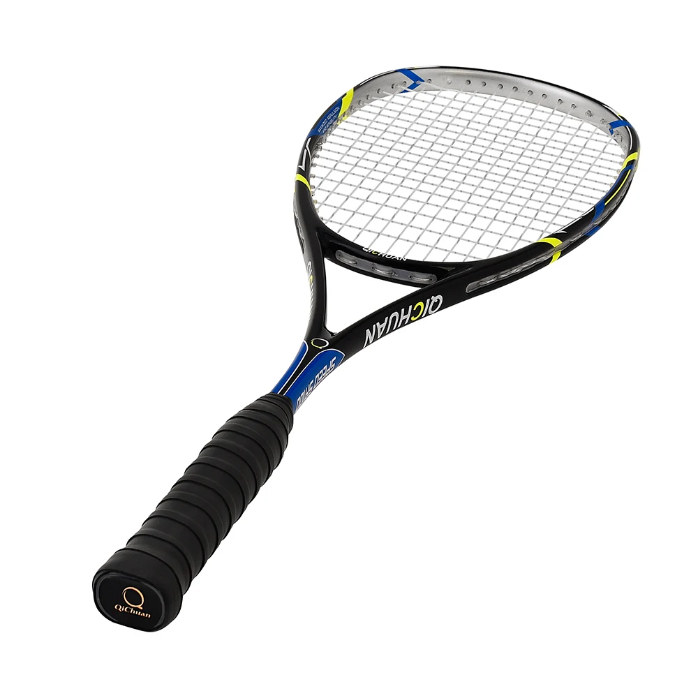 

Professional QICHUAN 135+/-10g Custom Logo Black Squash Racquets Set