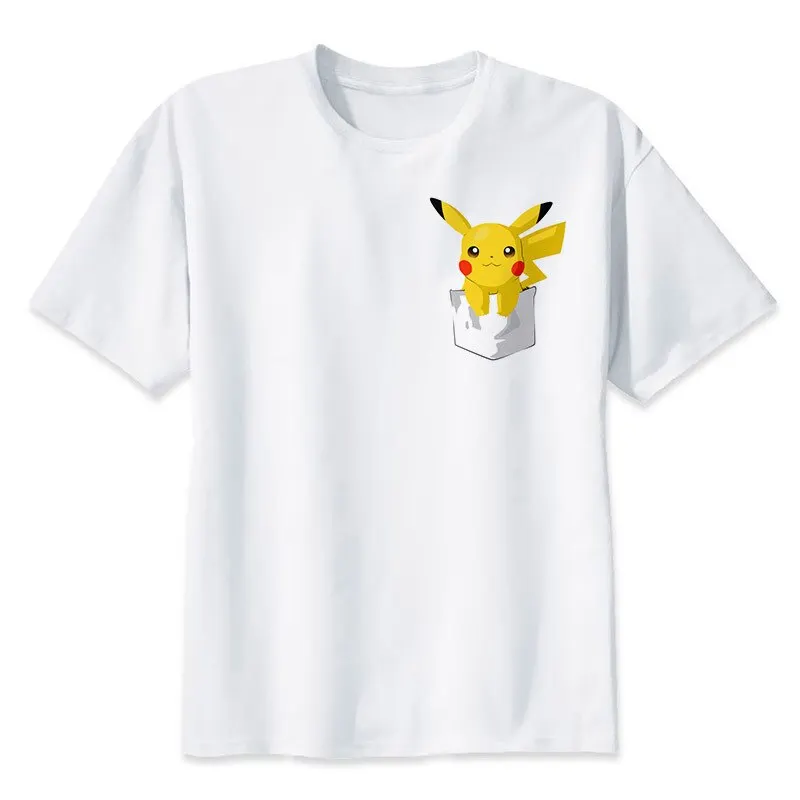 

Wholesale Pokemon GO T Shirts Women Short Sleeve Pikachu Anime Clothing Casual Top Tees Cute Tshirt Homme Harajuku Pokemon Shirt