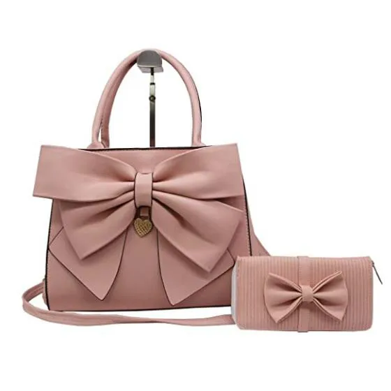 

Women Bags Set 2 Pcs Leather Shoulder Bag Casual Messenger Bags Purse, 4 colors
