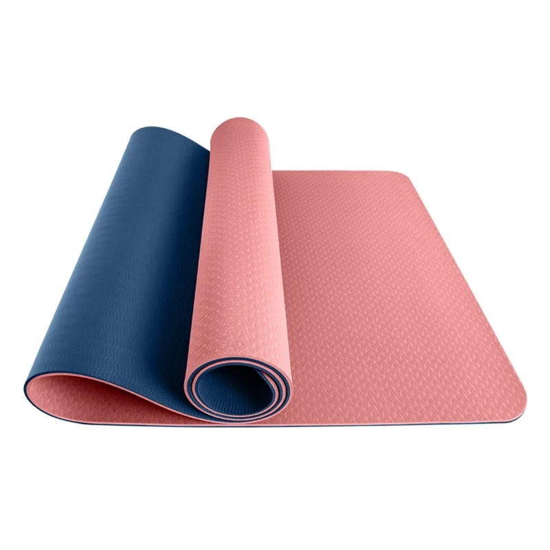 

wholesale TPE Fitness Light Weight foldable yoga mat 6mm thick kid non slip yoga mats