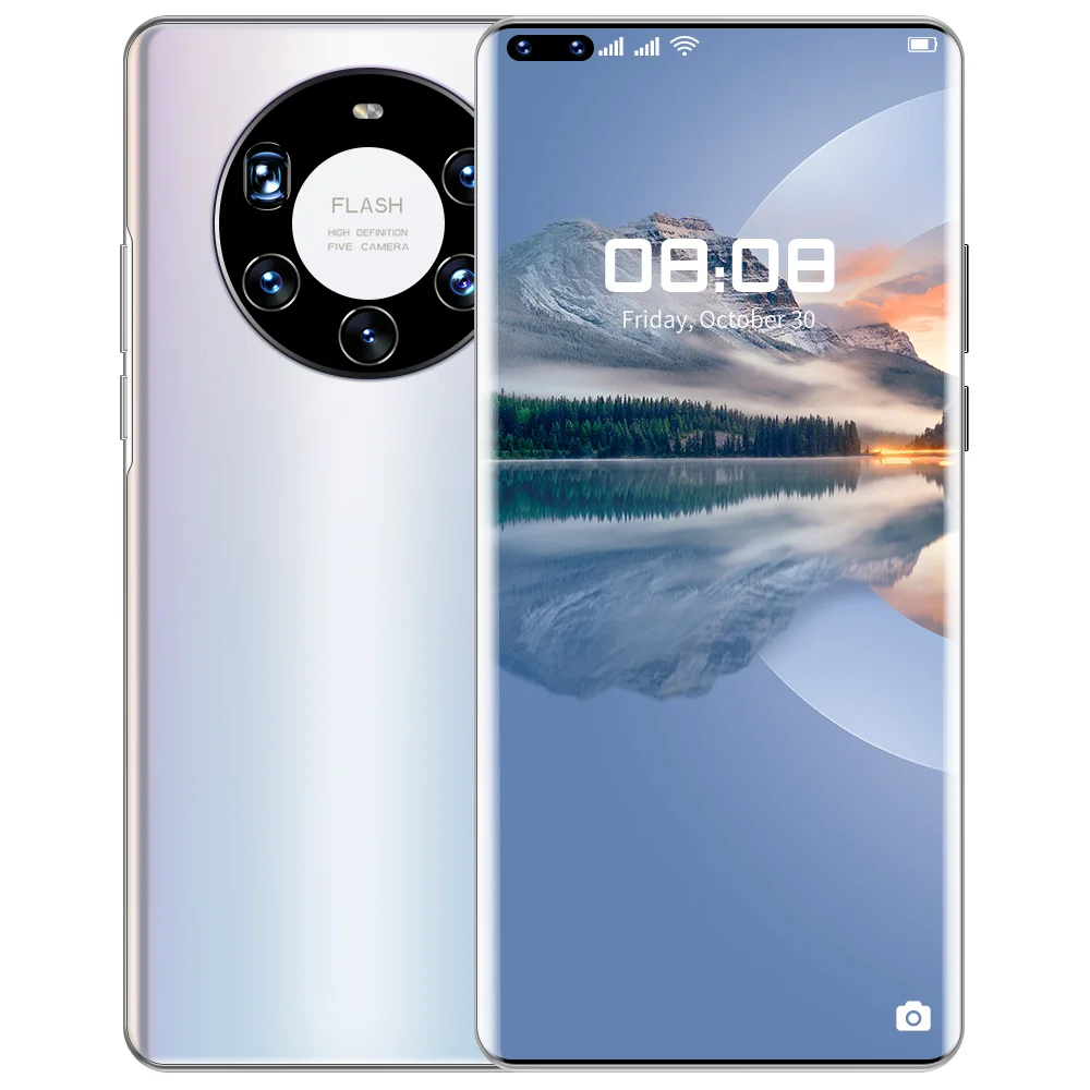 

7.3 inch 128G cheap Mate40Pro+ Global ROM Oneplus 8 pro 5G Mobile Phone 12GB 256GB /8GB 128GB 6.78" 120Hz 865 48MP Mobile Phone, White, black, orange