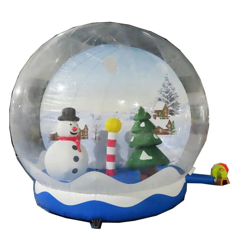 

Free Shipping!  Dia Hot Sale Christmas Snow Globe Snowman Snow Globe Bouncer For Sale Giant Inflatable Snow Globe, As picture