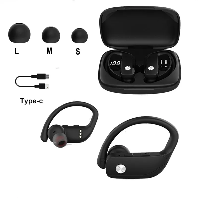 

T17 Low Latency Earbuds Wireless Stereo Hifi Sound Headset Earphone, Black