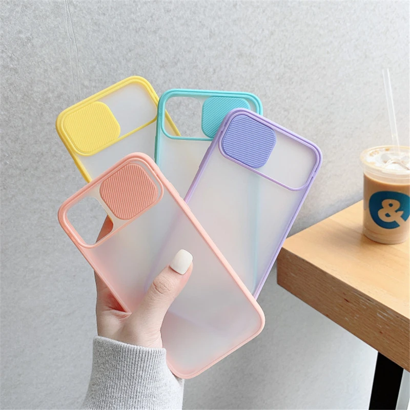 

2020 New Camera Lens Protection Phone Case For iPhone 12 Pro 11Pro Max XR XS Max 7 8 Plus X Matte Transparent Soft Back Cover